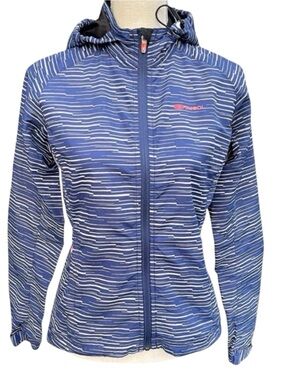 Sugoi Cobalt Blue/White Zap Training Jacket Hooded Running/Bike Jacket (XS)